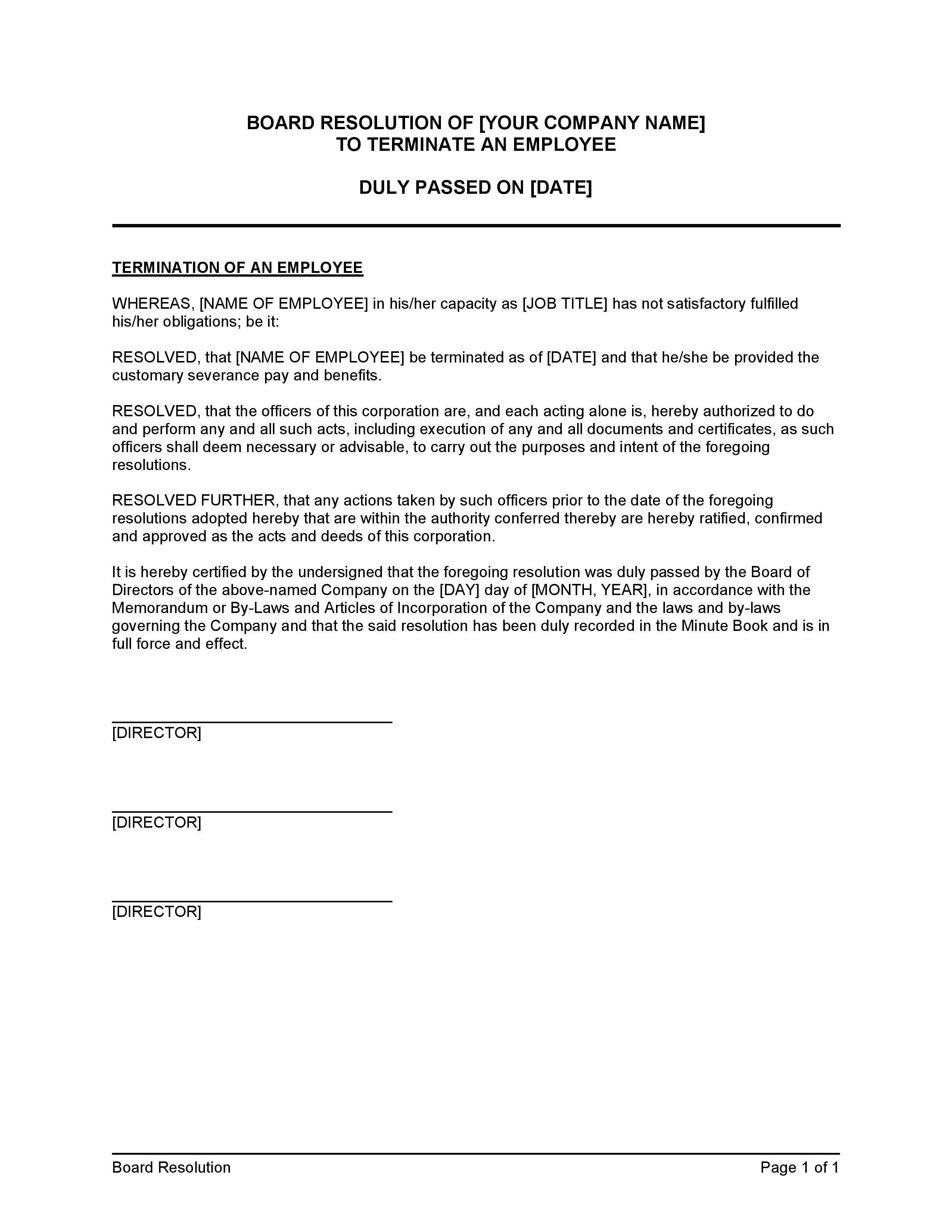 How can I remove a director from the board? - Help Center | Clerky, image size:2550x3300