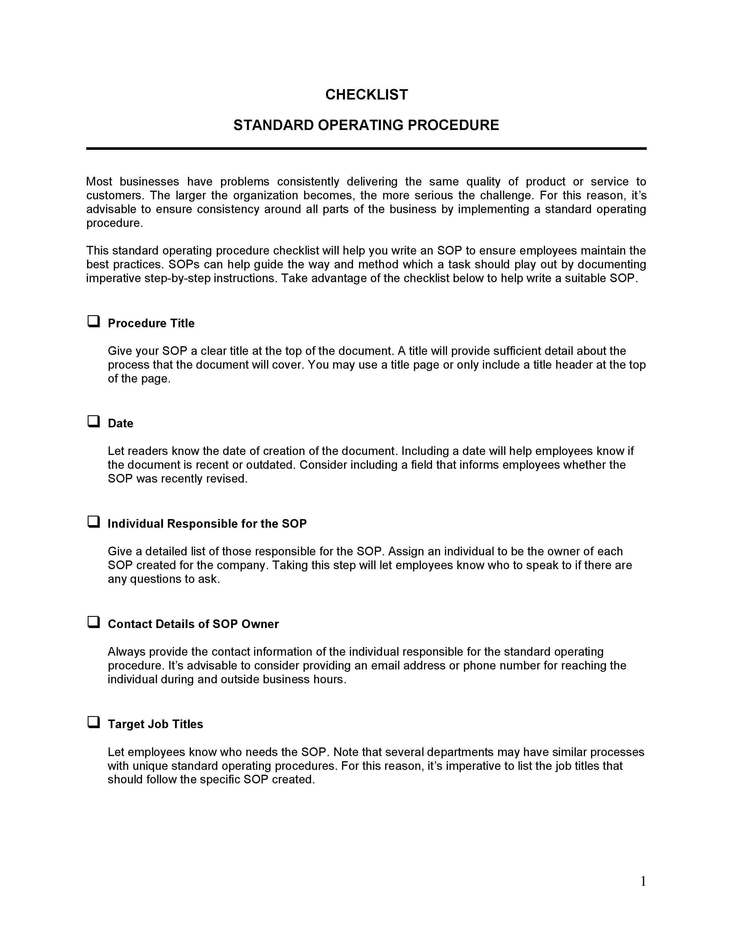 All Business Procedures Templates [in Word, Excel, PDF] - Docsbizkit, image size:2550x3300